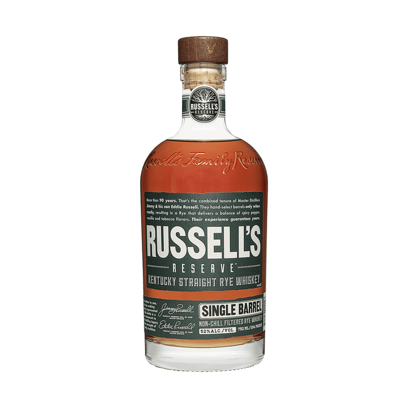 Russell's Reserve Rye Whiskey Single Barrel 750ml - ForWhiskeyLovers.com
