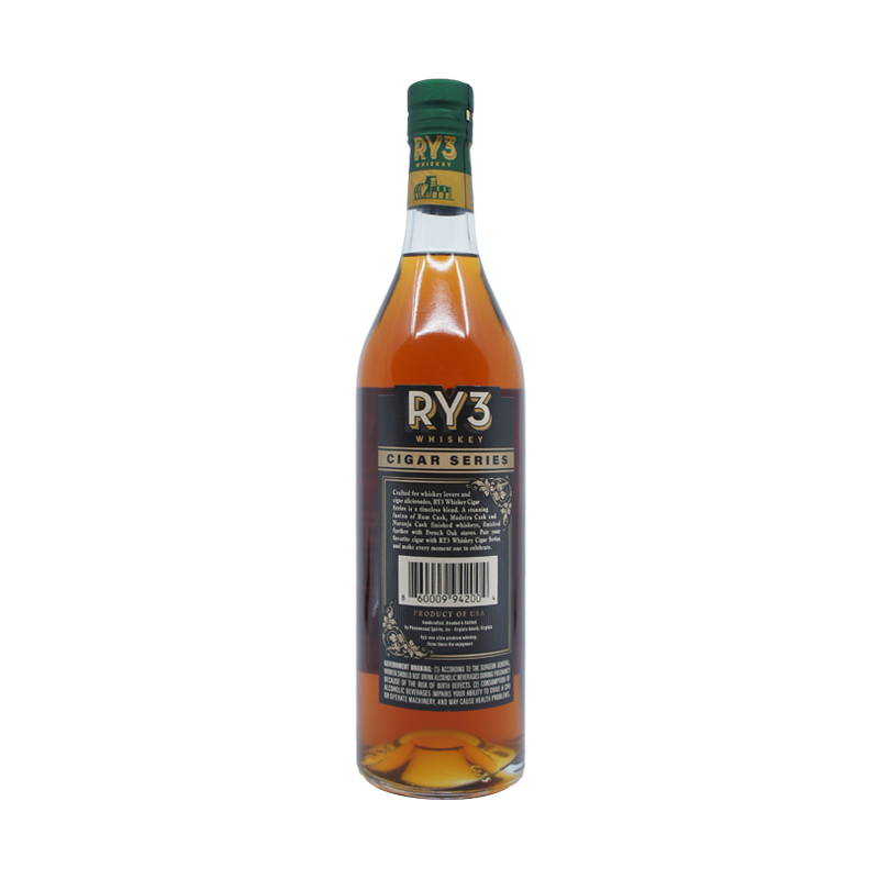 Ry3 Whiskey Cigar Series Cask Strength Rye Whiskey - ForWhiskeyLovers.com