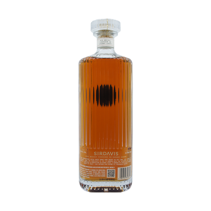 SIRDAVIS American Rye Whiskey Finished in PX Sherry Casks - ForWhiskeyLovers.com