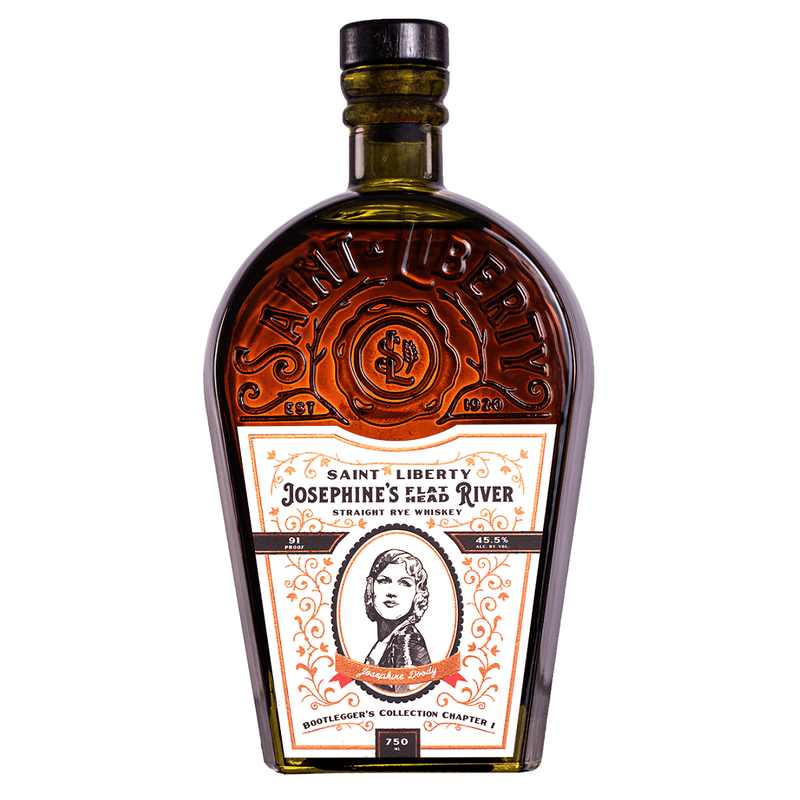 Saint Liberty Josephine's Flat Head River Straight Rye Whiskey - ForWhiskeyLovers.com