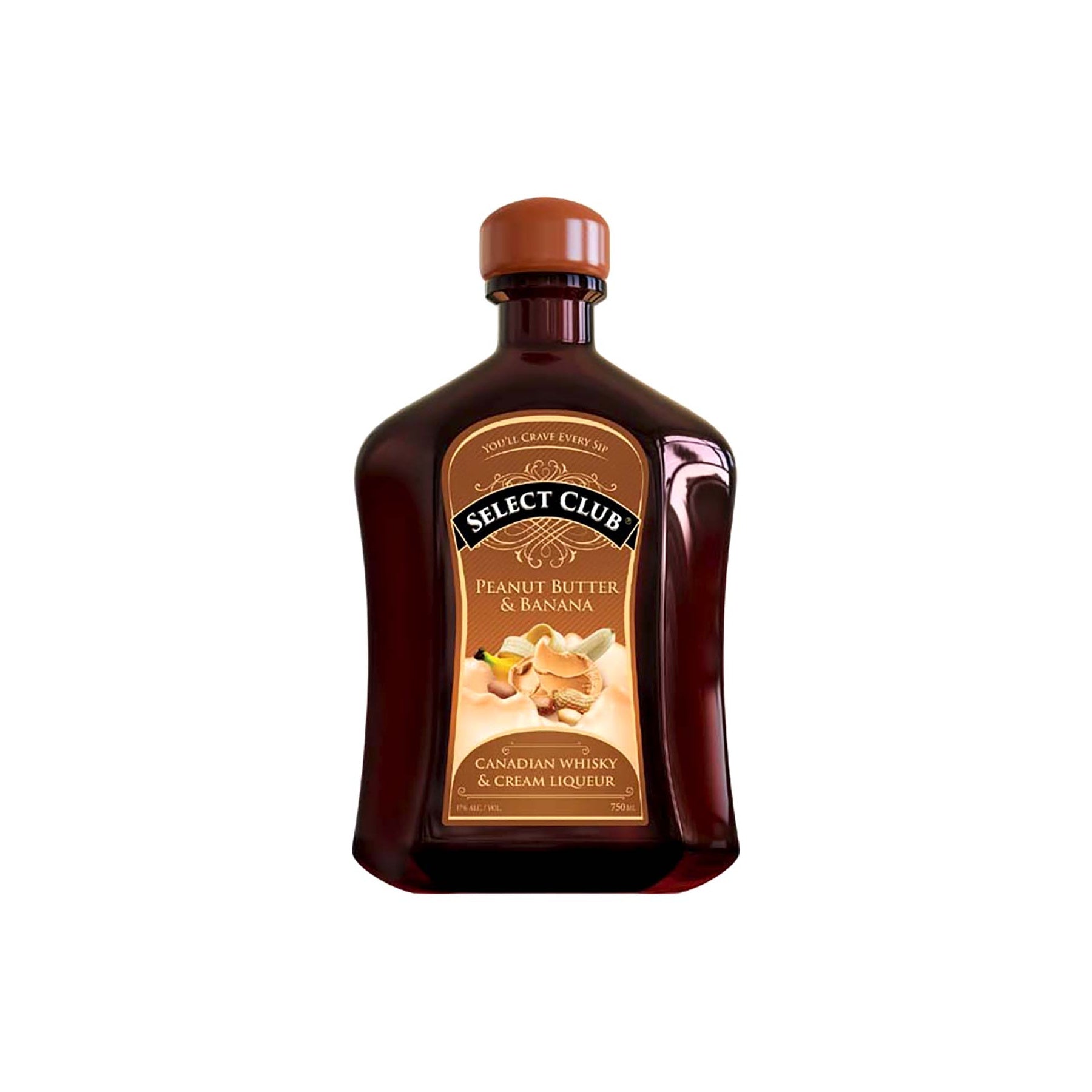 Select Club Peanut Butter & Banana Whisky Cream Liqueur 750ml - ForWhiskeyLovers.com