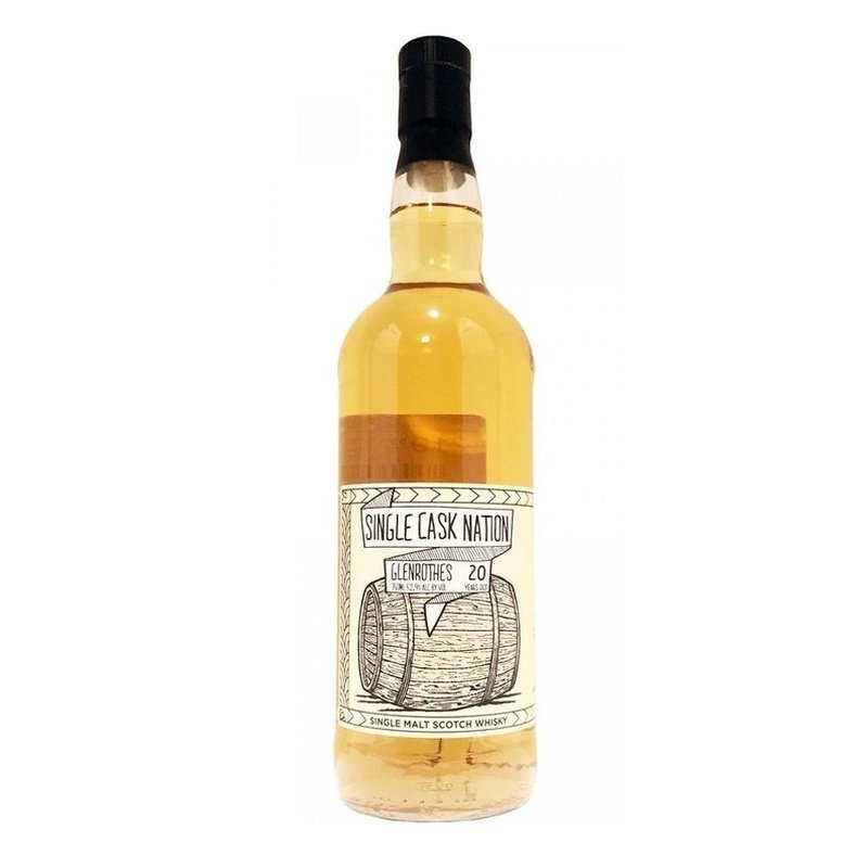 Single Cask Nation Glenrothes 20 Year Old Single Malt Scotch Whisky - ForWhiskeyLovers.com