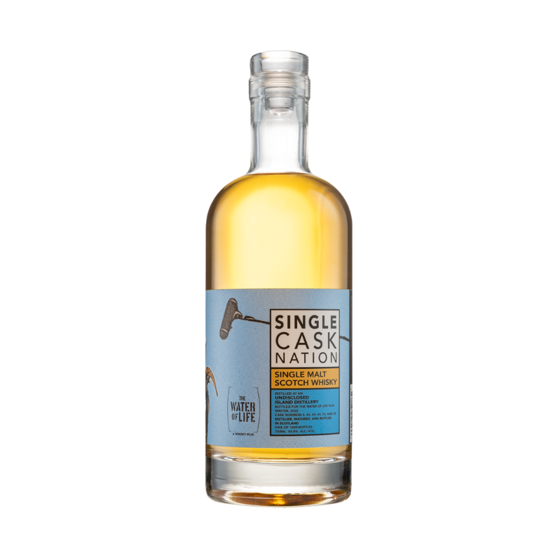 Single Cask Nation The Water of Life Collab Undisclosed Island Take 2 Single Malt Scotch Whisky - ForWhiskeyLovers.com