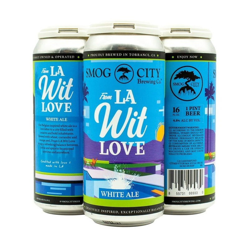 Smog City Brewing Co. From LA Wit Love White Ale Beer 4-Pack - ForWhiskeyLovers.com