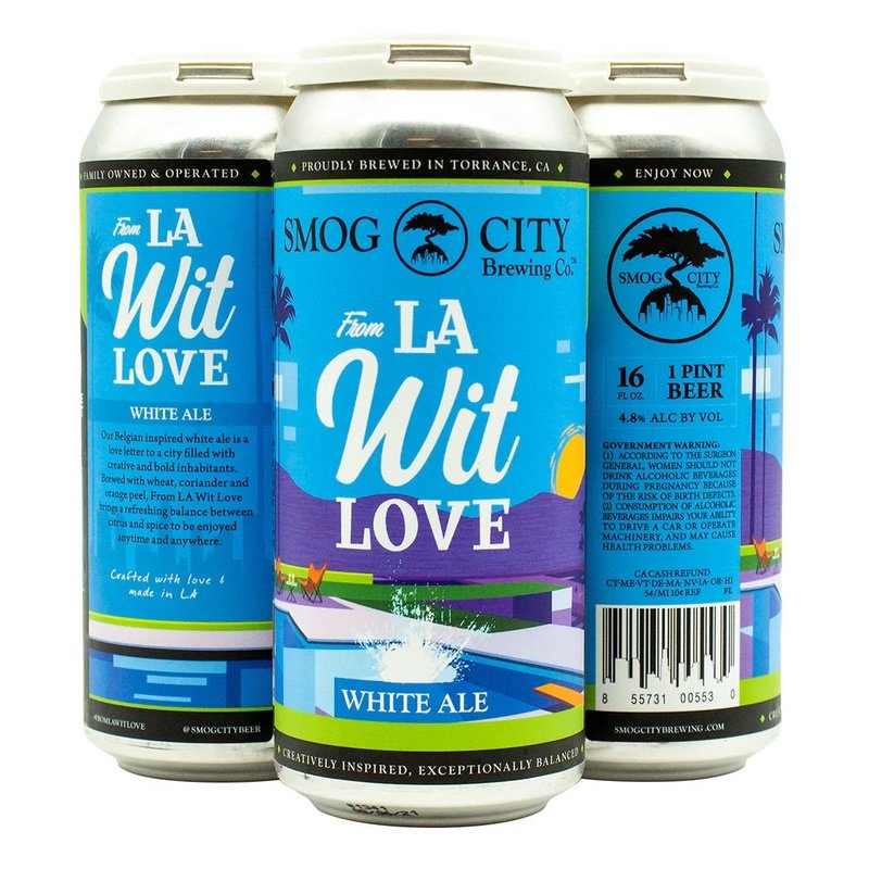 Smog City Brewing Co. From LA Wit Love White Ale Beer 4-Pack - ForWhiskeyLovers.com