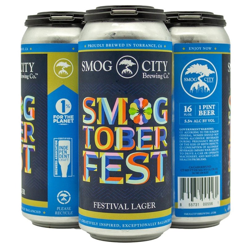 Smog City Brewing Co. Smogtoberfest Festival Lager Beer 4-Pack - ForWhiskeyLovers.com
