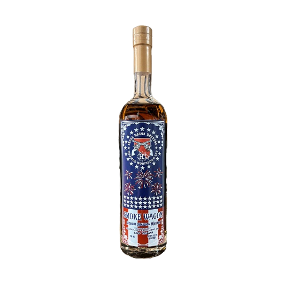 Smoke Wagon Straight Bourbon Red & White 750ml - ForWhiskeyLovers.com