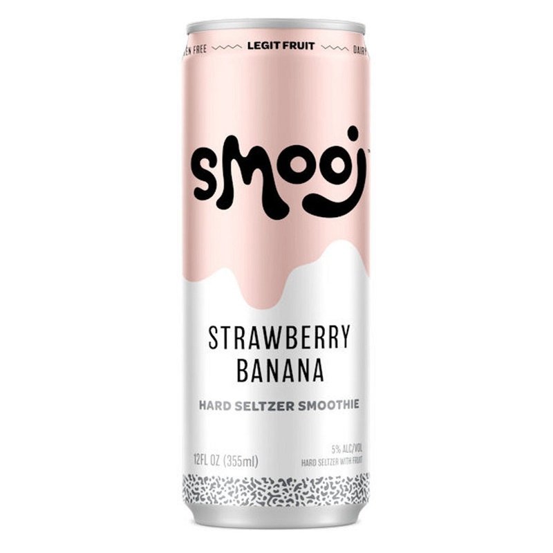 Smooj 'Strawberry Banana' Hard Seltzer Smoothie 4-Pack - ForWhiskeyLovers.com