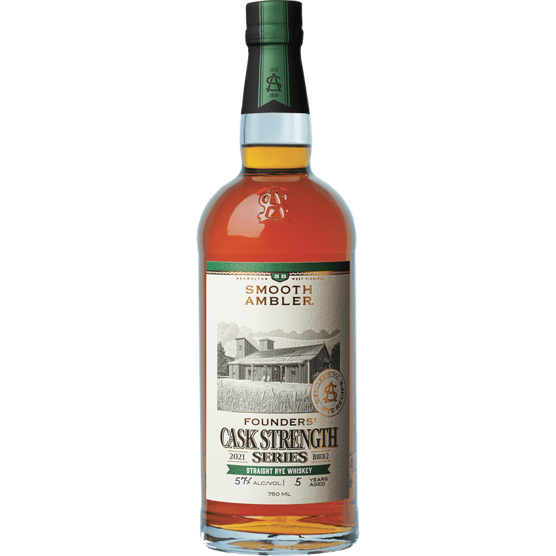 Smooth Ambler Founders' Cask Strength Series Straight Rye Whiskey - ForWhiskeyLovers.com