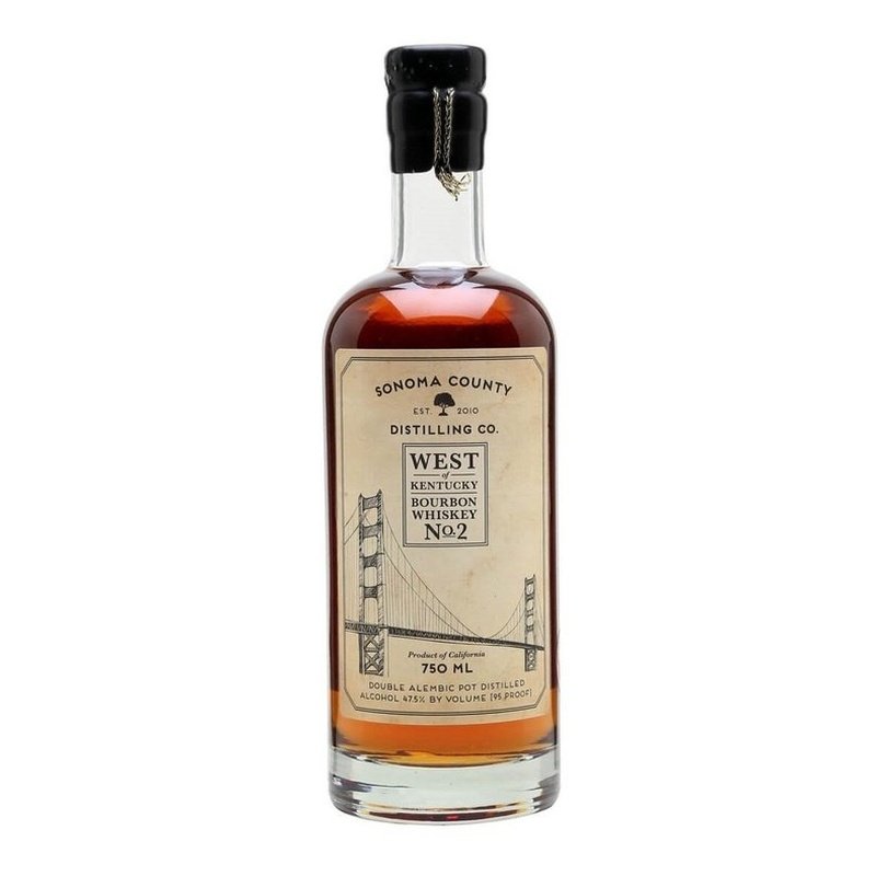 Sonoma County Distilling Co. West of Kentucky Bourbon Whiskey - ForWhiskeyLovers.com