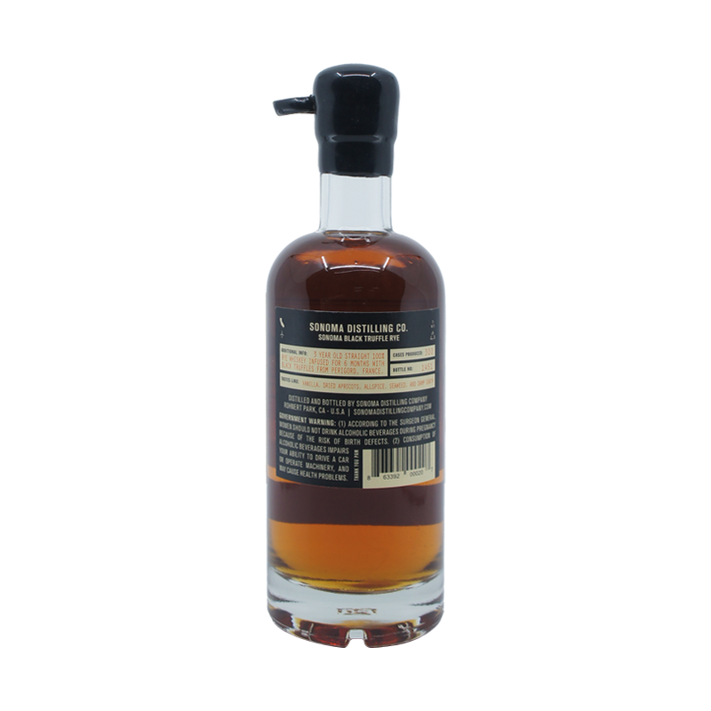 Sonoma Distilling Co. Black Truffle Rye Whiskey 375ml - ForWhiskeyLovers.com