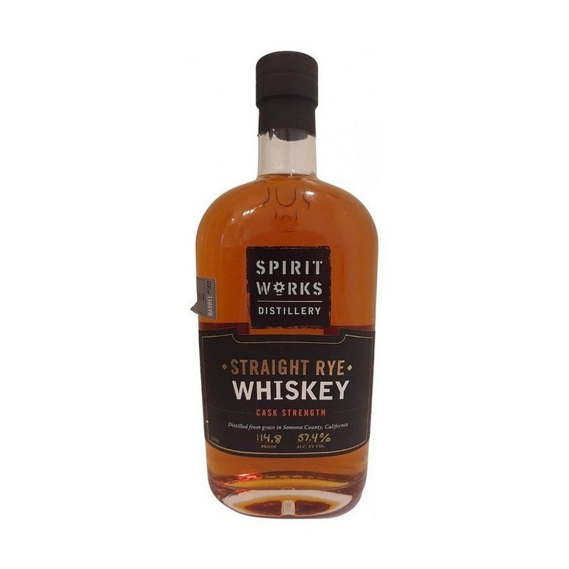 Spirit Works Distillery Cask Strength Straight Rye Whiskey - ForWhiskeyLovers.com