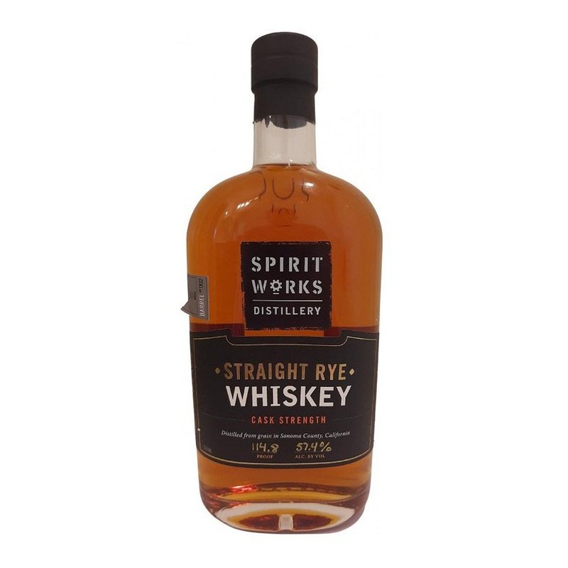 Spirit Works Distillery Cask Strength Straight Rye Whiskey - ForWhiskeyLovers.com