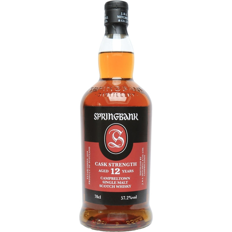 Springbank 12 Year Old Cask Strength Campbeltown Single Malt Scotch Whisky - ForWhiskeyLovers.com