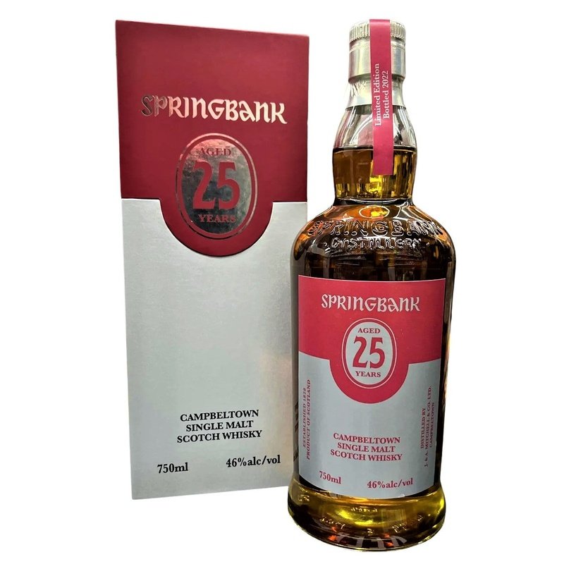 Springbank 25 Year Old 2022 Edition Campbeltown Single Malt Scotch Whiskey - ForWhiskeyLovers.com