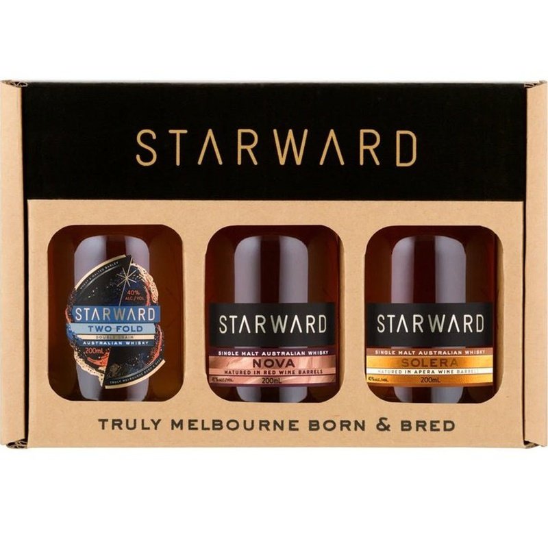Starward Two-Fold/Nova/Solera Australian Whisky 3-Pack 200ml - ForWhiskeyLovers.com