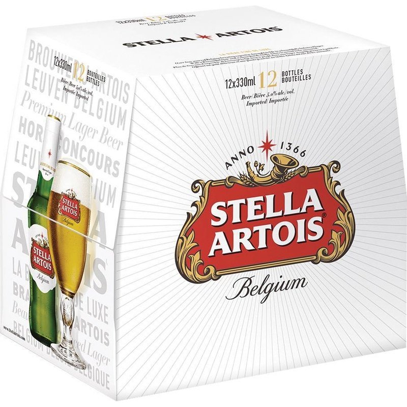 Stella Artois 12-Pack Bottles - ForWhiskeyLovers.com