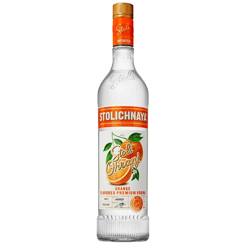 Stolichnaya 'Ohranj' Orange Flavored Vodka Liter - ForWhiskeyLovers.com