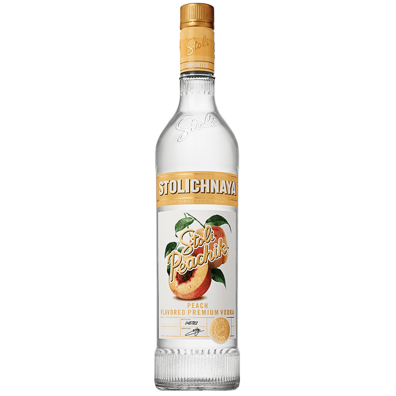 Stolichnaya Stoli 'Peachik' Peach Flavored Vodka Liter - ForWhiskeyLovers.com