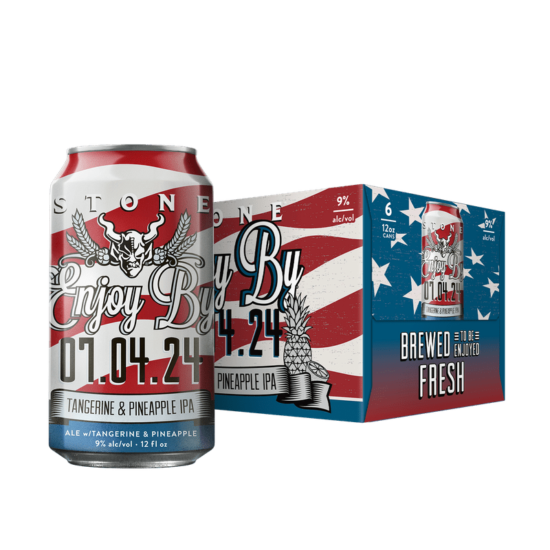 Stone Brewing 'Enjoy by 07.04.24' Tangerine Pineapple Hazy IPA Beer 6-Pack - ForWhiskeyLovers.com