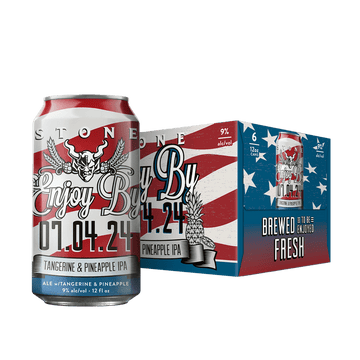 Stone Brewing 'Enjoy by 07.04.24' Tangerine Pineapple Hazy IPA Beer 6-Pack - ForWhiskeyLovers.com