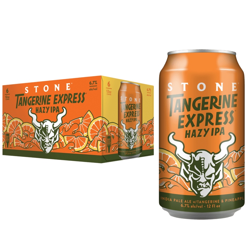 Stone Brewing 'Tangerine Express' Hazy IPA Beer 6-Pack - ForWhiskeyLovers.com