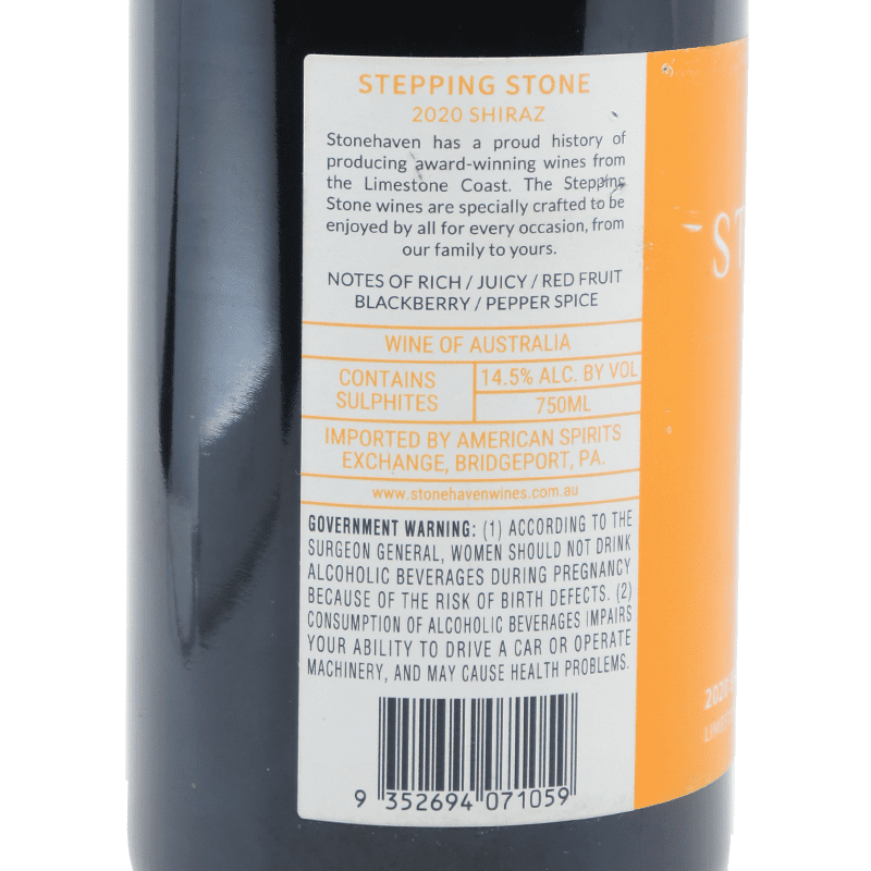 Stonehaven Winery Shiraz 2020 - ForWhiskeyLovers.com