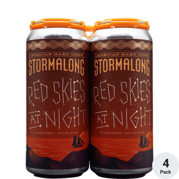 Stormalong 'Red Skies at Night' Cider 4-Pack - ForWhiskeyLovers.com