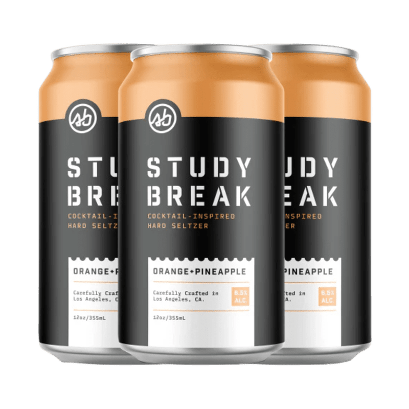 Study Break Orange + Pineapple Hard Seltzer 6-pack Cans - ForWhiskeyLovers.com