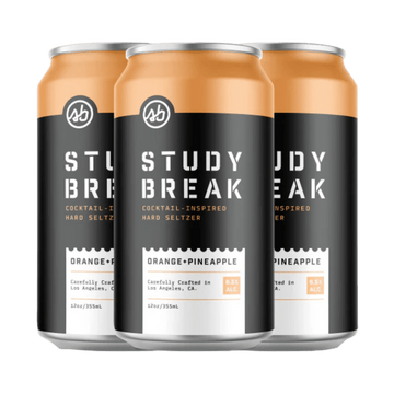 Study Break Orange + Pineapple Hard Seltzer 6-pack Cans - ForWhiskeyLovers.com