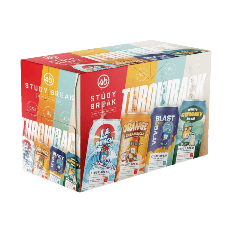 Study Break Throwback Variety Pack Seltzer 12-pack Cans - ForWhiskeyLovers.com