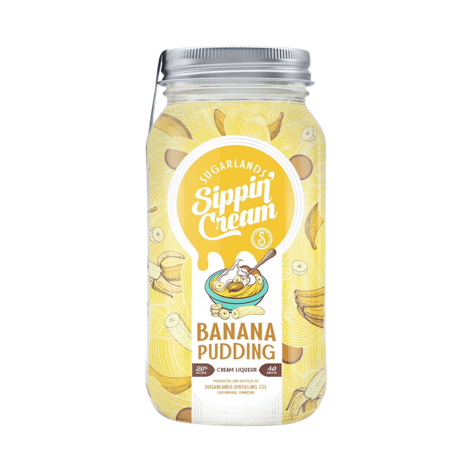 Sugarlands Banana Pudding Sippin' Cream Liqueur 750ml - ForWhiskeyLovers.com
