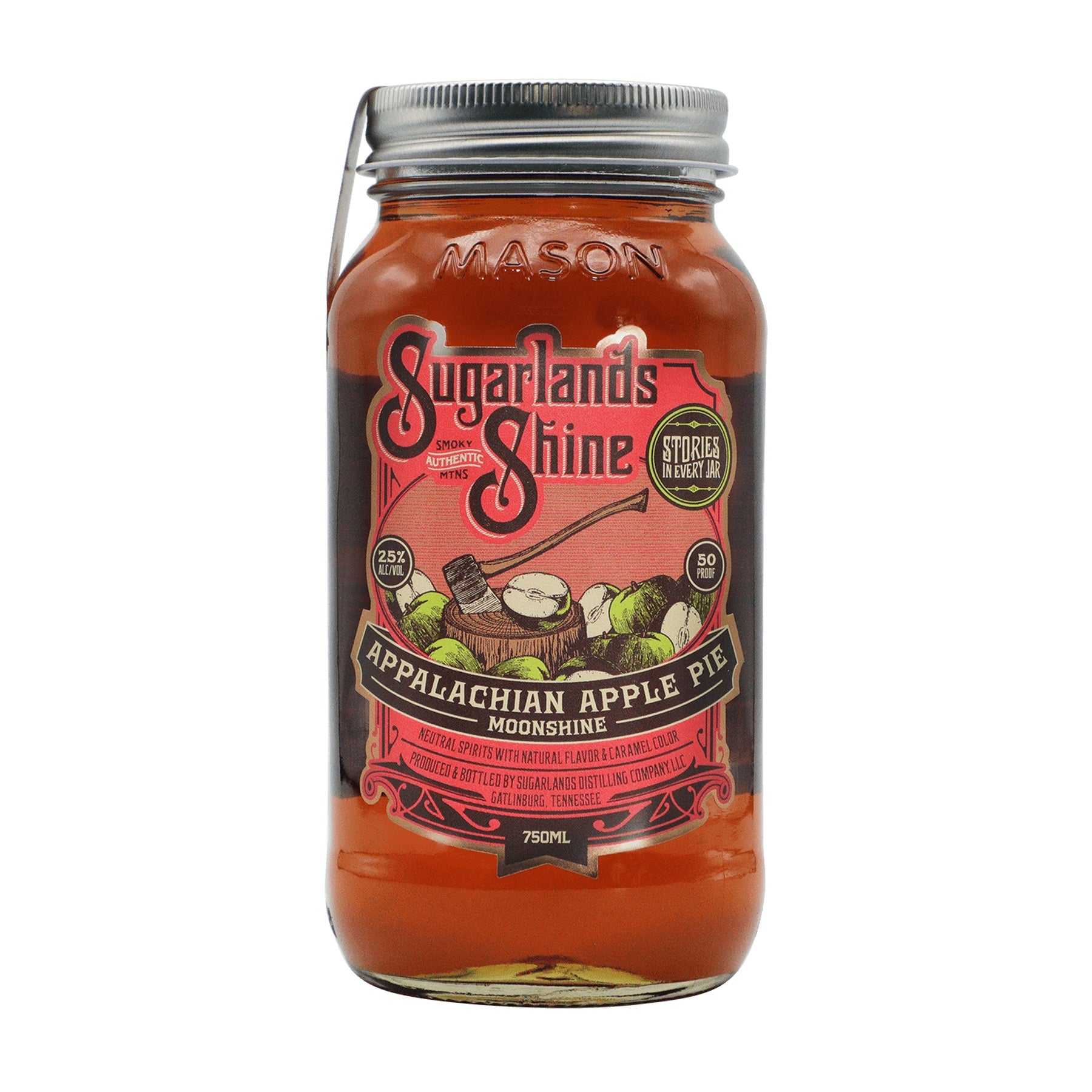 Sugarlands Shine Appalachian Apple Pie Moonshine 750ml - ForWhiskeyLovers.com