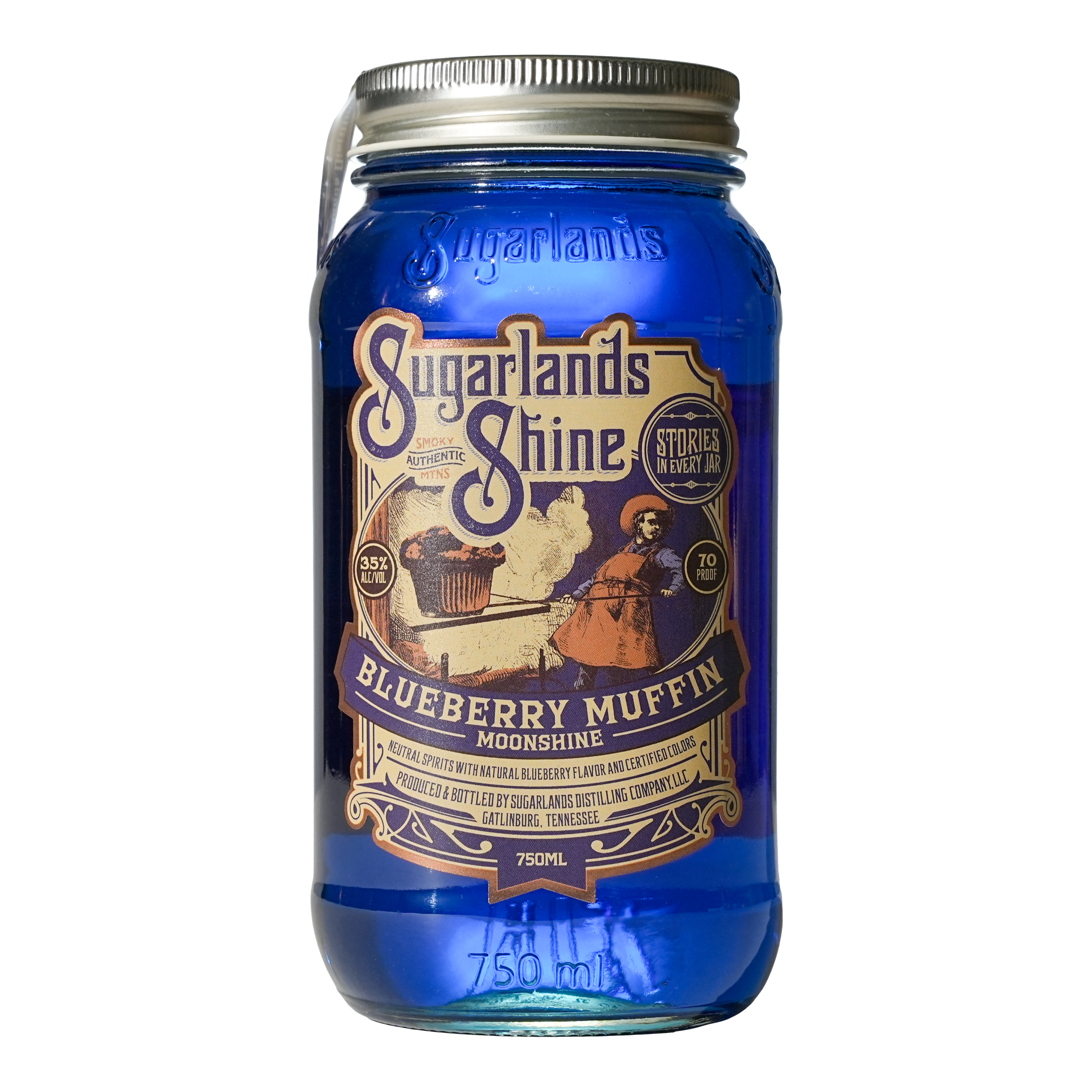 Sugarlands Shine Blueberry Muffin Moonshine 750ml - ForWhiskeyLovers.com