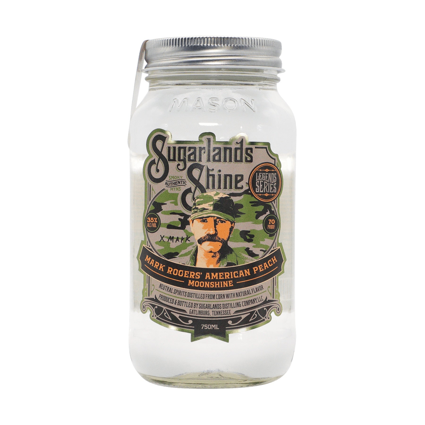 Sugarlands Shine Mark Rogers’ American Peach Moonshine 750ml - ForWhiskeyLovers.com