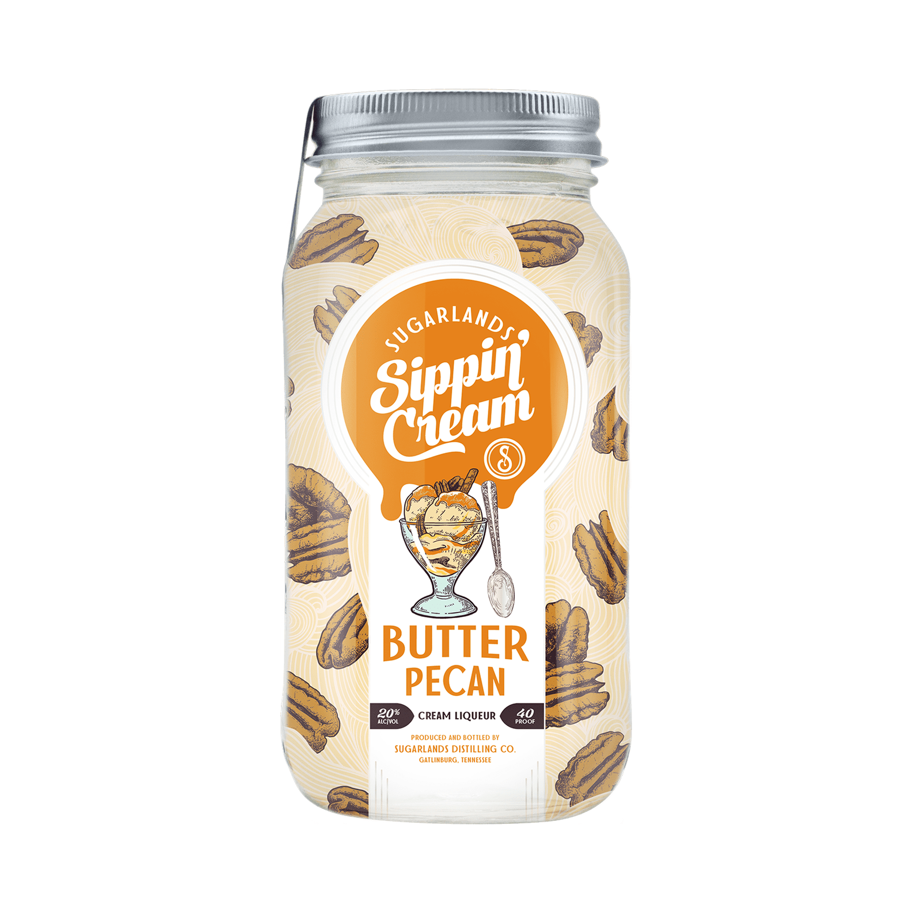 Sugarlands Sippin' Cream Butter Pecan Cream Liqueur 750ml - ForWhiskeyLovers.com