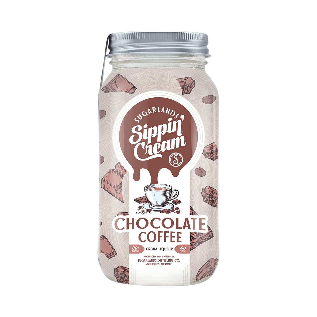 Sugarlands Sippin' Cream Chocolate Coffee Cream Liqueur 750ml - ForWhiskeyLovers.com