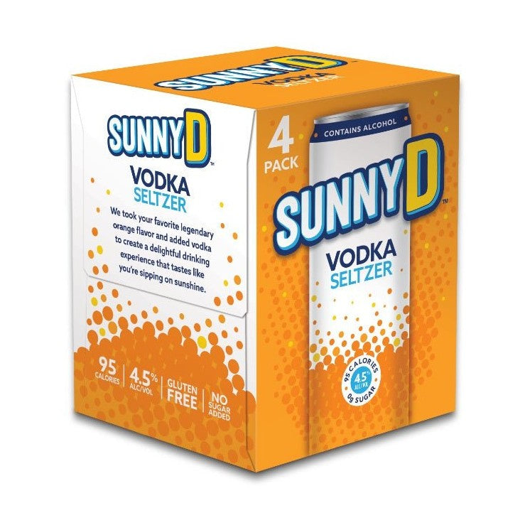 Sunny D Vodka Seltzer 4-Pack - ForWhiskeyLovers.com