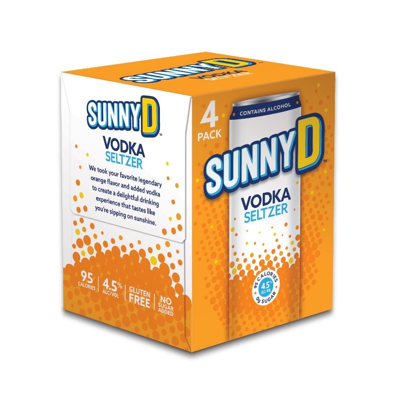 Sunny D Vodka Seltzer 4-Pack - ForWhiskeyLovers.com