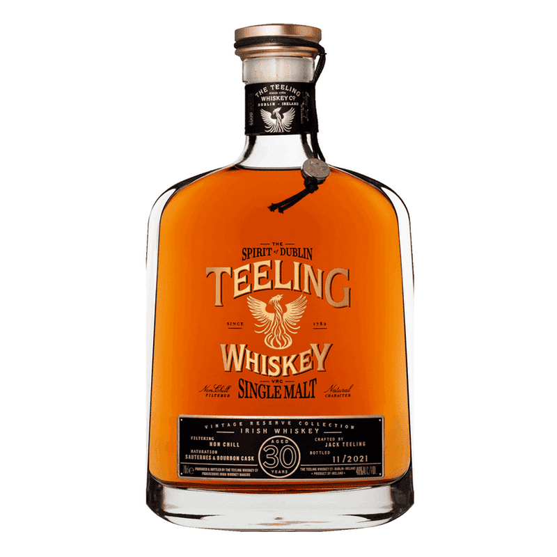 Teeling 30 Year Old Vintage Reserve Collection Single Malt Irish Whiskey - ForWhiskeyLovers.com