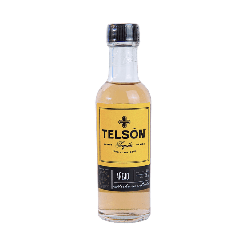 Telsón Añejo Tequila 50ml Pack of 12 - ForWhiskeyLovers.com