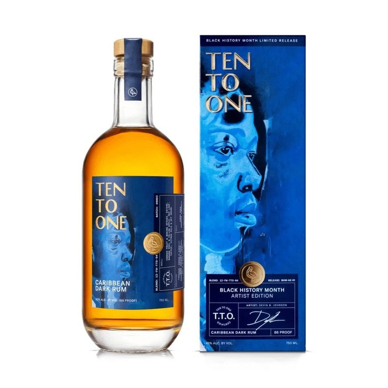Ten To One 'Black History Month' Artist Edition Caribbean Dark Rum - ForWhiskeyLovers.com