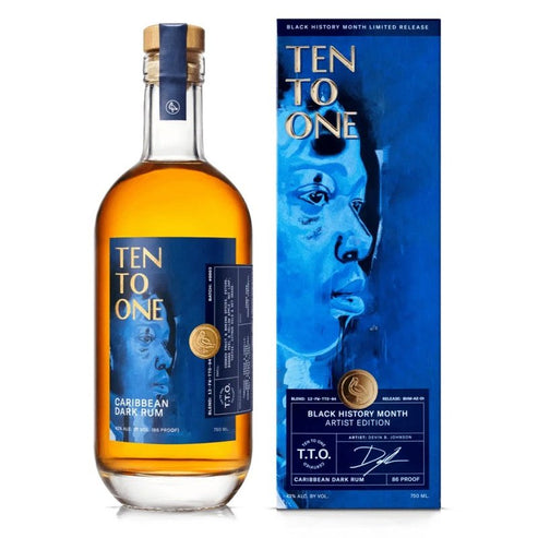 Ten To One 'Black History Month' Artist Edition Caribbean Dark Rum ...