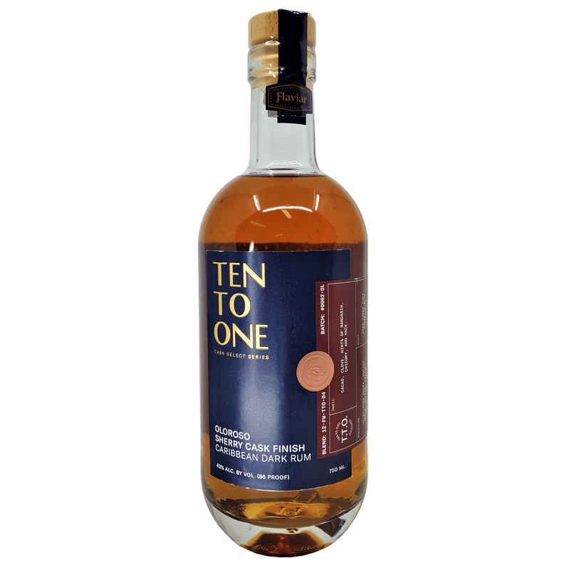 Ten To One Oloroso Sherry Cask Finish 'Flaviar Selection' Dark Rum - ForWhiskeyLovers.com