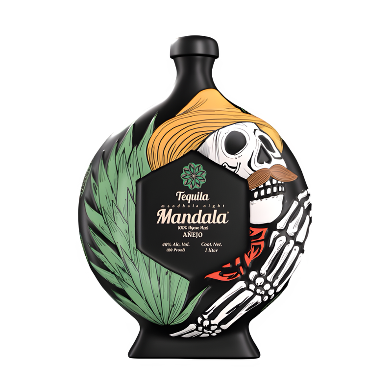 Tequila Mandala Dia de los Muertos 2025 El Jimador Añejo Tequila - ForWhiskeyLovers.com