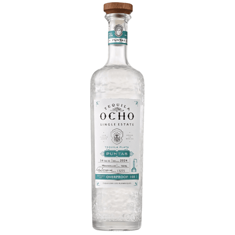 Tequila Ocho Plata 'Puntas' 108 Proof 2024 Edition - ForWhiskeyLovers.com