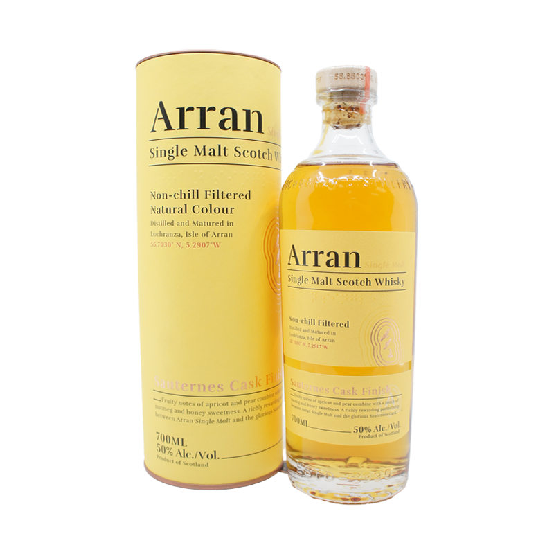 The Arran Malt Scotch Single Malt Sauternes Cask Finishes 750ml - ForWhiskeyLovers.com
