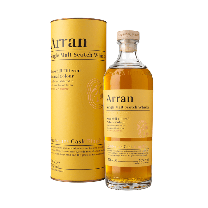 The Arran Malt Scotch Single Malt Sauternes Cask Finishes 750ml - ForWhiskeyLovers.com