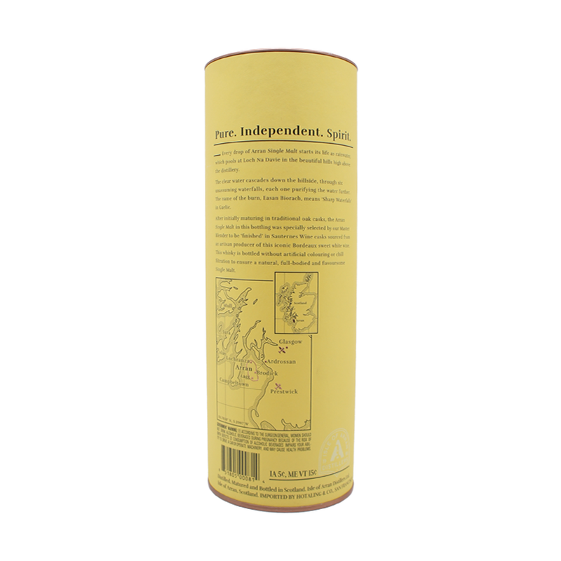 The Arran Malt Scotch Single Malt Sauternes Cask Finishes 750ml - ForWhiskeyLovers.com