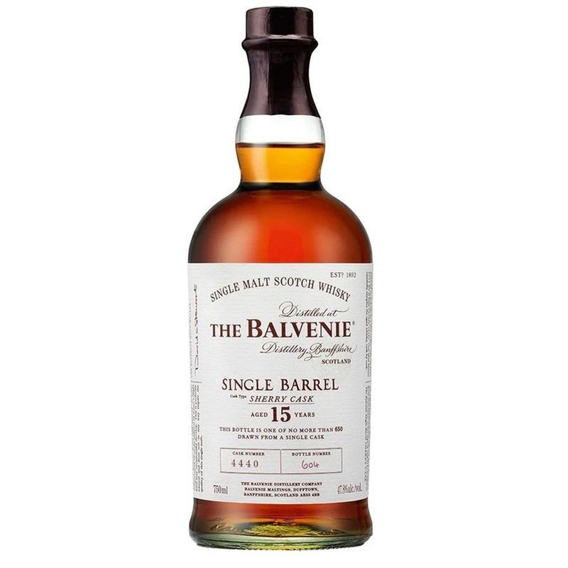 The Balvenie 15 Year Old Single Barrel Sherry Cask Single Malt Scotch Whisky - ForWhiskeyLovers.com